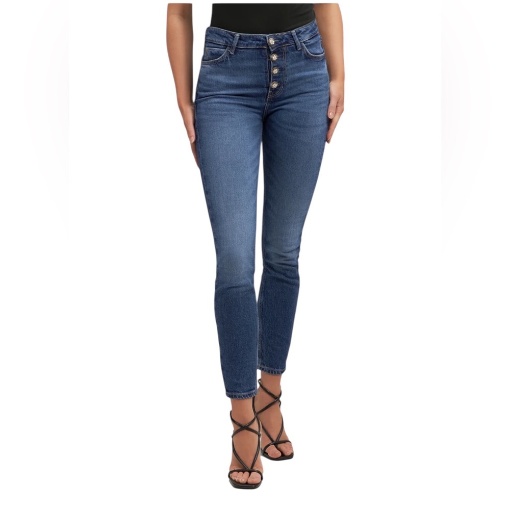 Flying Monkey Women's Skinny Jeans in Medium Blue Wash